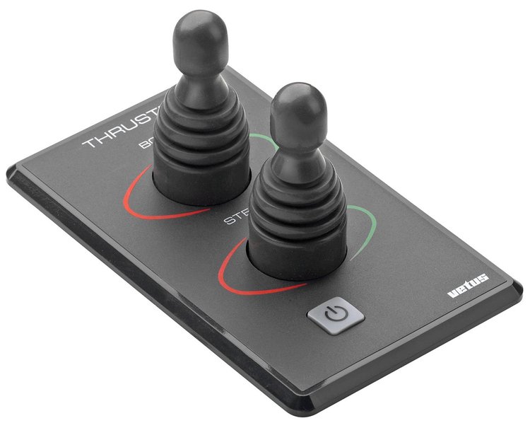 Boeg-/hekschroefpaneel met 2 joysticks en tijdsvertraging