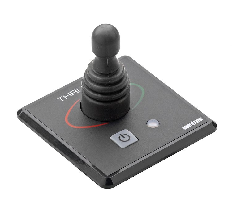 Boeg-/hekschroefpaneel met joystick en tijdsvertraging