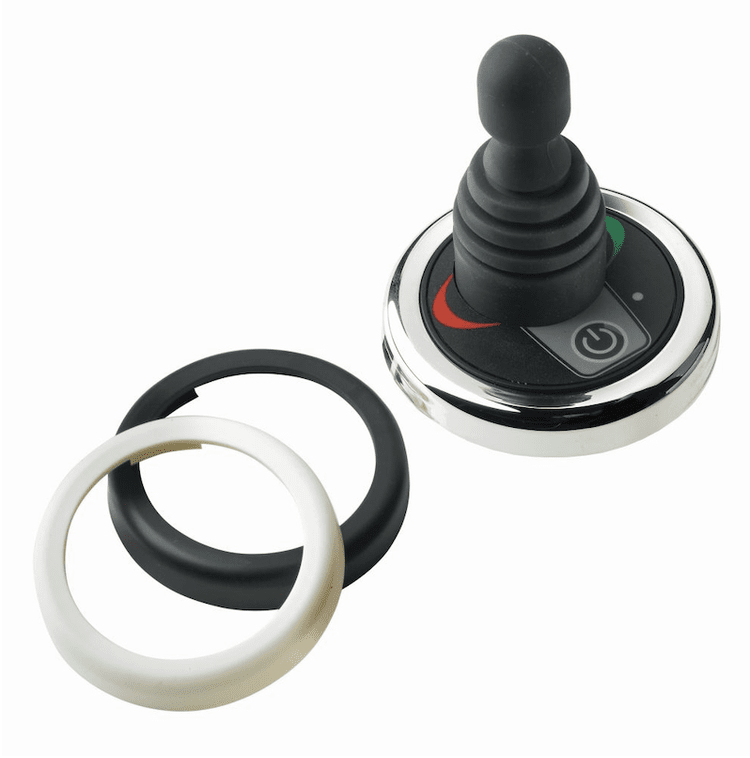Compact boeg-/hekschroefpaneel met joystick en tijdsvertraging